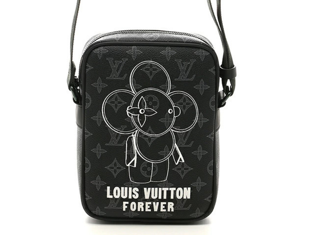 LOUIS VUITTON Shoulder Bag Danube Monogram Eclipse Black